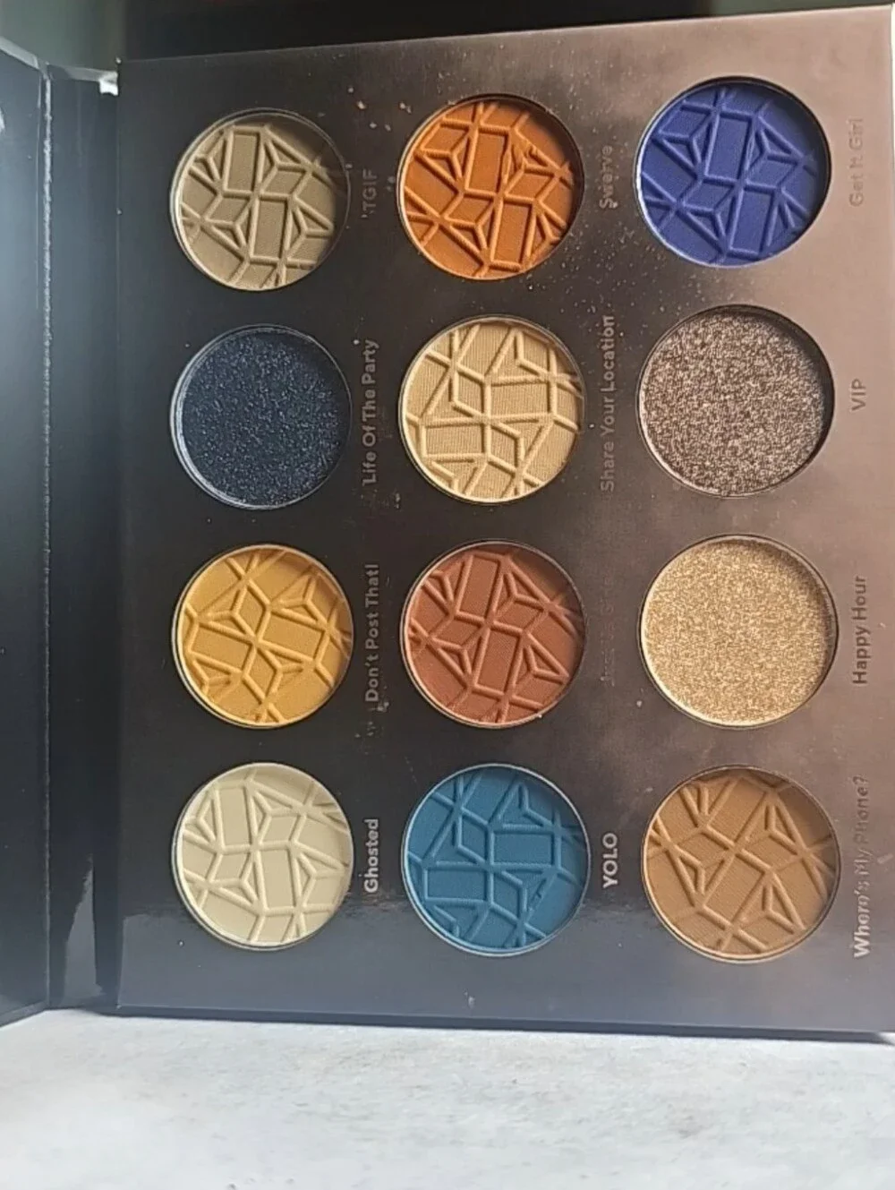NEW~ Shades By Shan~ Living It Up After Dark ~ 12-Color Eyeshadow Palette